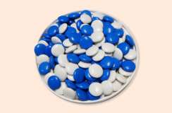 Blue and White Mints